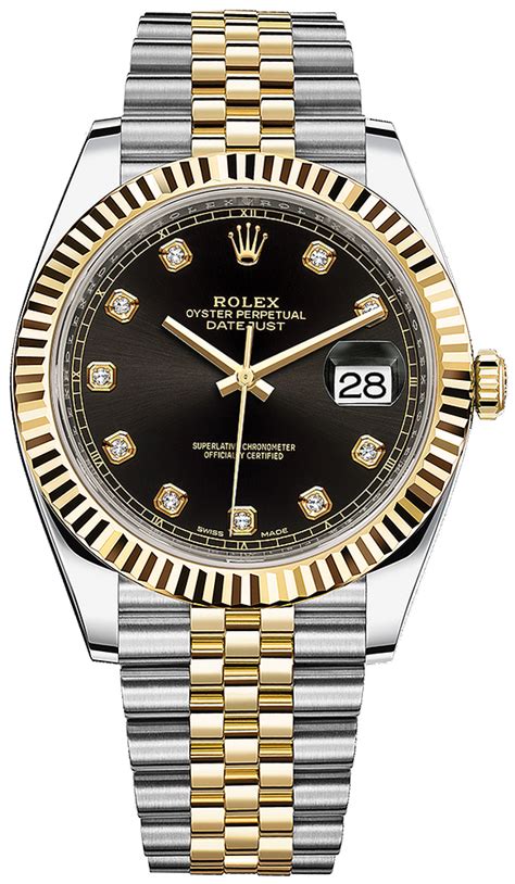 rolex day just gold schwarz|Rolex Datejust diamond.